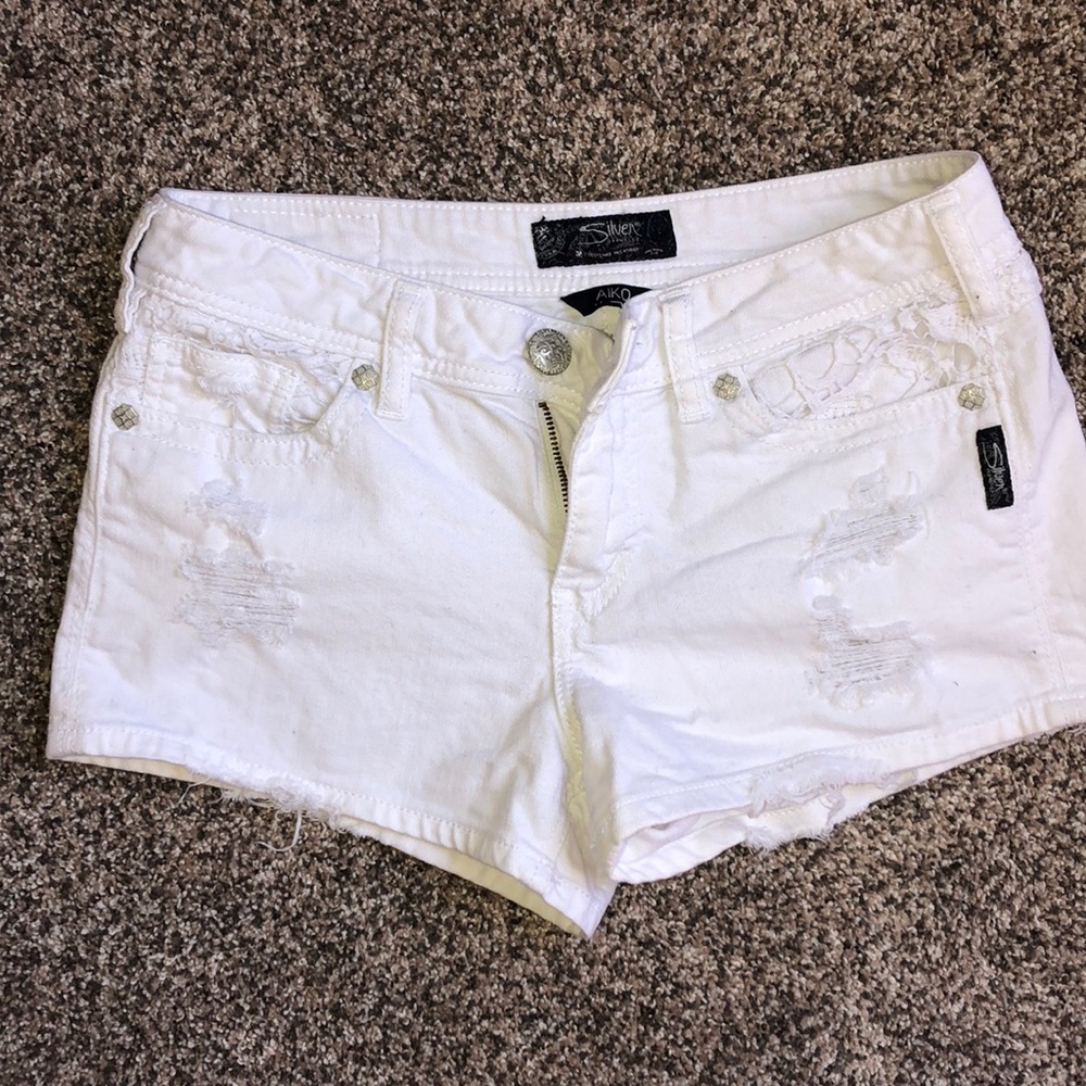 Silver brand shorts!
